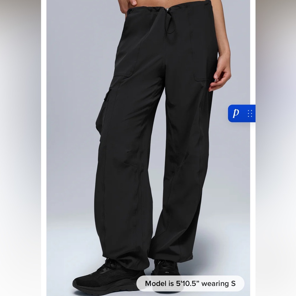 ALO Yoga low rise megastar Black Cargo Pants